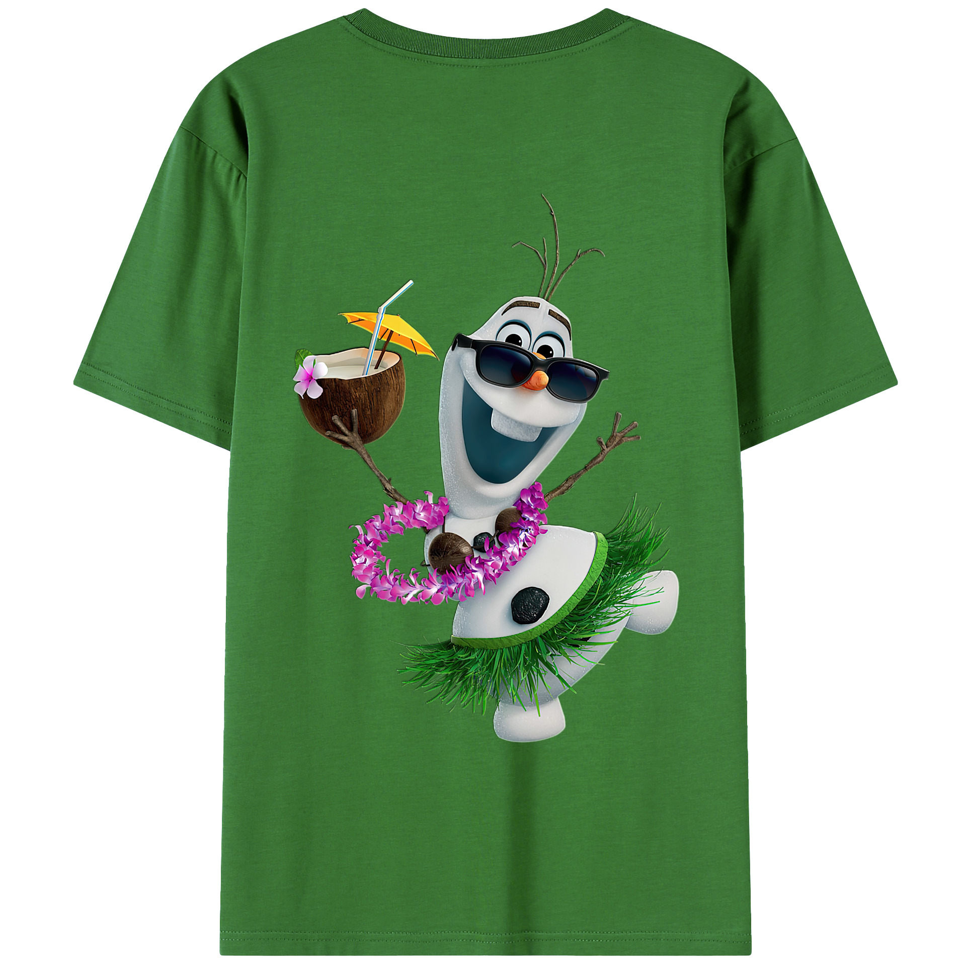 （画像用） アナと雪の女王 アンナ エルサ Frozen Anna Elsa レディース半袖Tシャツ(バックプリント)